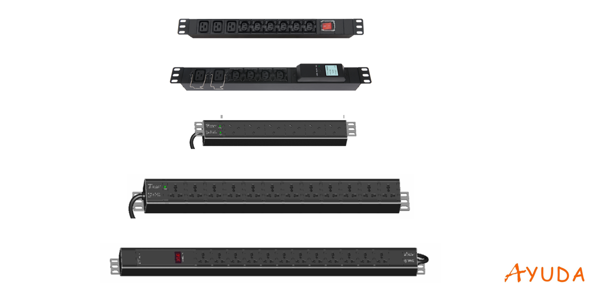 Basic PDU (Power bar) series for AYUDA UPS system in data center and server room. 