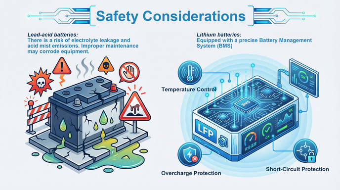 鉛酸電池鋰電池安全考量