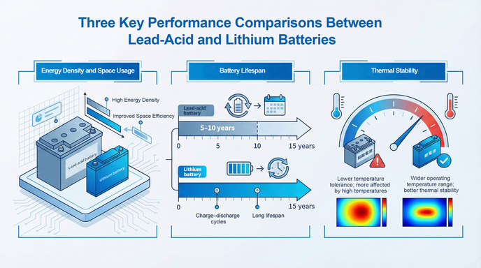 鉛酸電池鋰電池性能比較