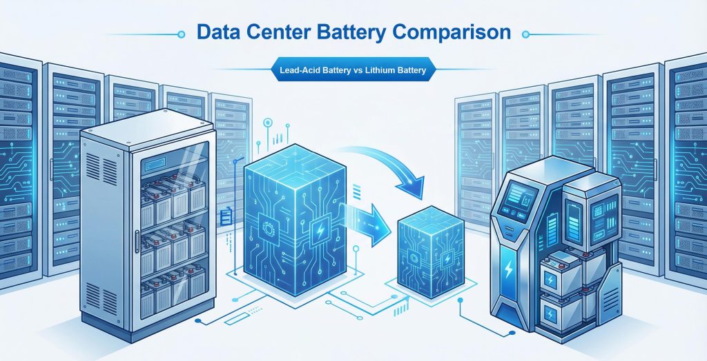 數據中心 UPS 電池比較：鉛酸電池 vs 鋰電池！一文看清安全、壽命及成本差別