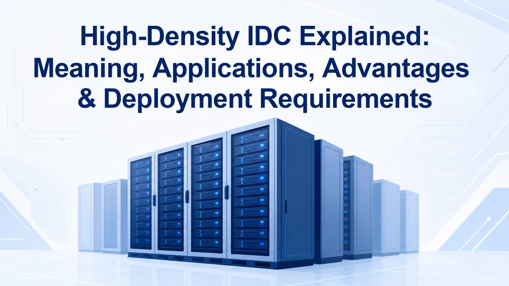High-Density IDC Explained: Meaning, Applications, Advantages & Deployment Requirements